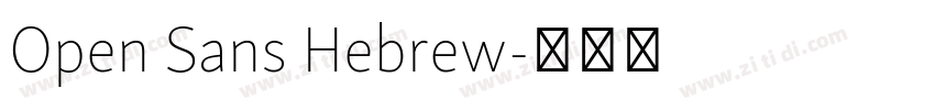 Open Sans Hebrew字体转换 Open Sans Hebrew字体转换